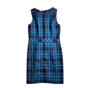 Tommy Hilfiger Blue and Black Plaid Dress